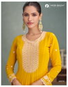 Purva By Aashirwad Mor Bagh Georgette Readymade Gown With Dupatta Wholesale Clothing Distributors In India